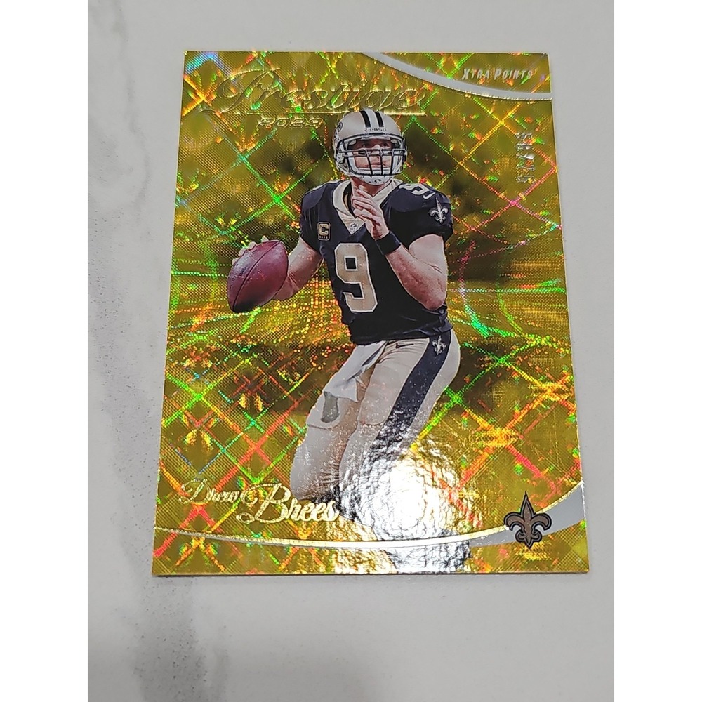2023 Panini Prestige - Drew Brees #210 Xtra Points Premium Gold /75